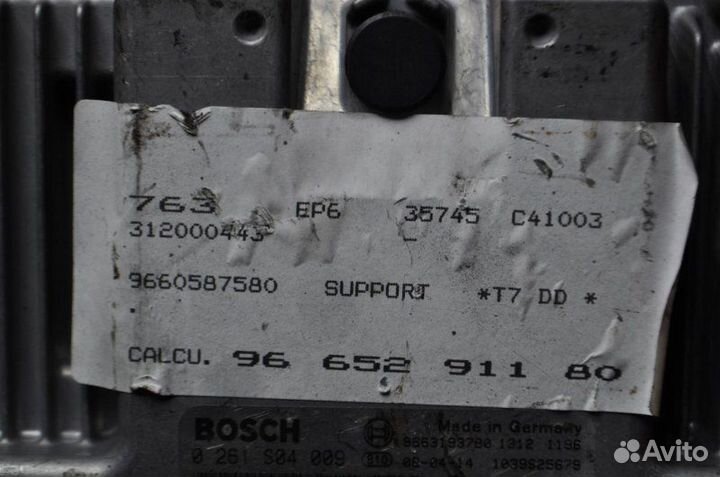 Блок управления двс Peugeot 308 4A EP6 2008