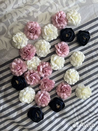 Цветы тканевые для рукоделия