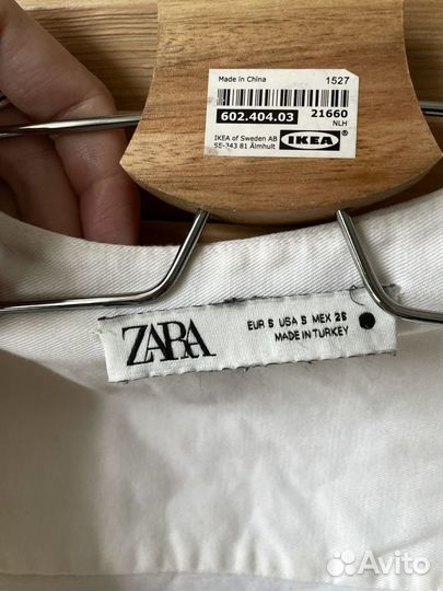 Платье Zara на кнопках со сборками S-M