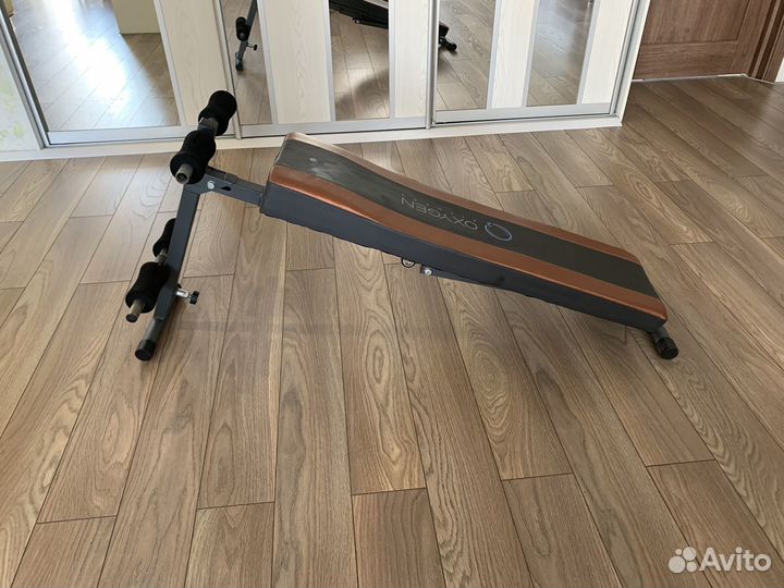 Скамья тренажер для пресса и гиперэкстензии Oxygen