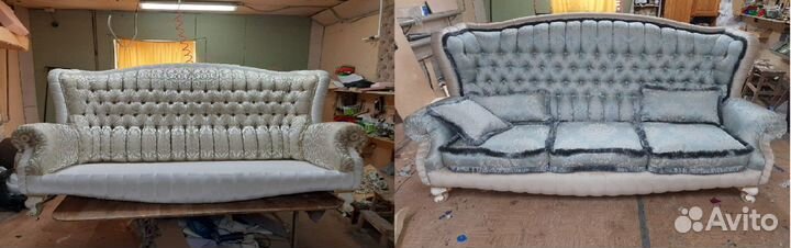 Ремонт мягкой мебели. Перетяжка диванов на дому