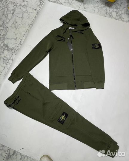 Спортивный костюм хлопковый Stone Island мужской