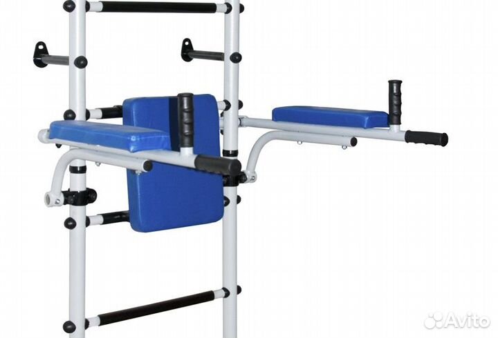 Шведская стенка с турником и брусьями Пристенная 5