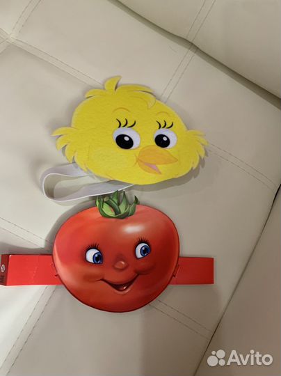 Маска томат, цыпленок, ободок