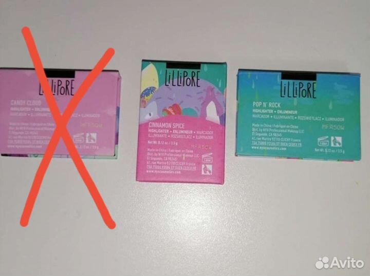 Хайлайтеры NYX lilipore candy highlighter