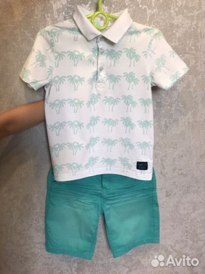 Футболка и шорты 110/116