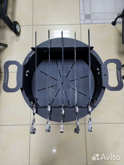 Подставка с шампурами для печи под казан