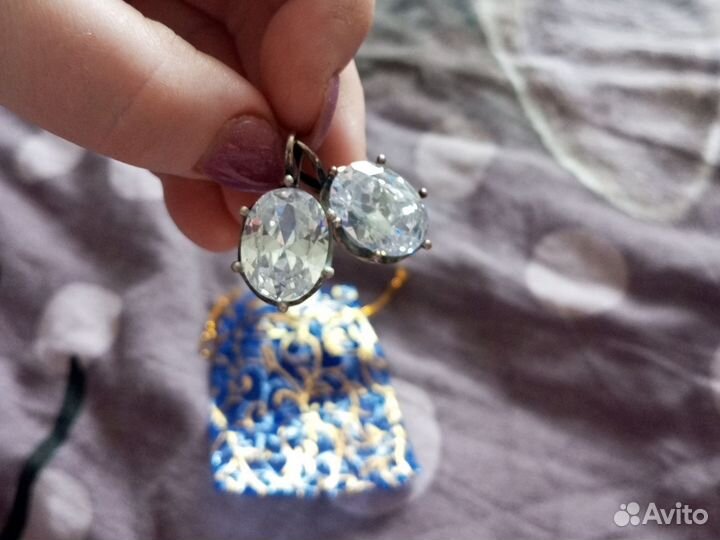 Серьги серебро
