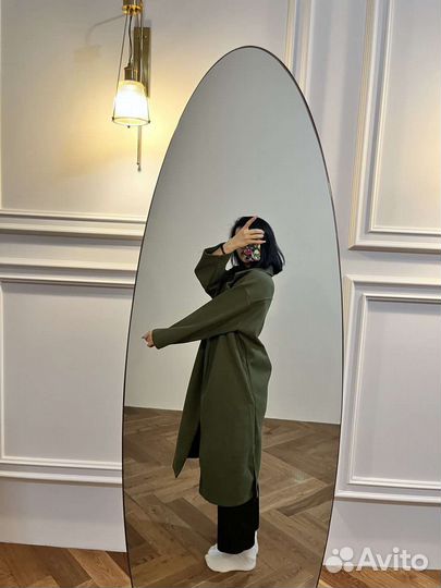 Демисезонное шерстяное пальто, S/M