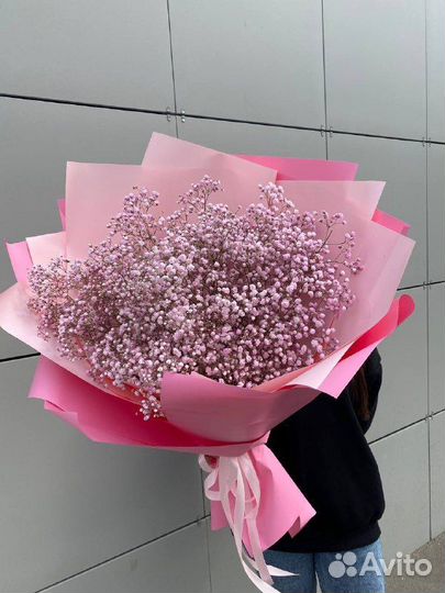 Цветы гипсофила. букет гигант. цветы с доставкой