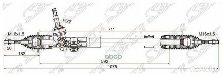 Рулевая рейка и рулевой вал tucson 2016 ix35
