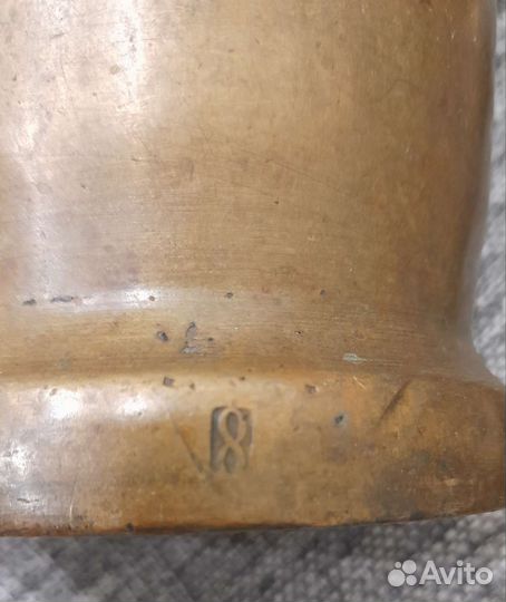 Ступка с пестиком латунь