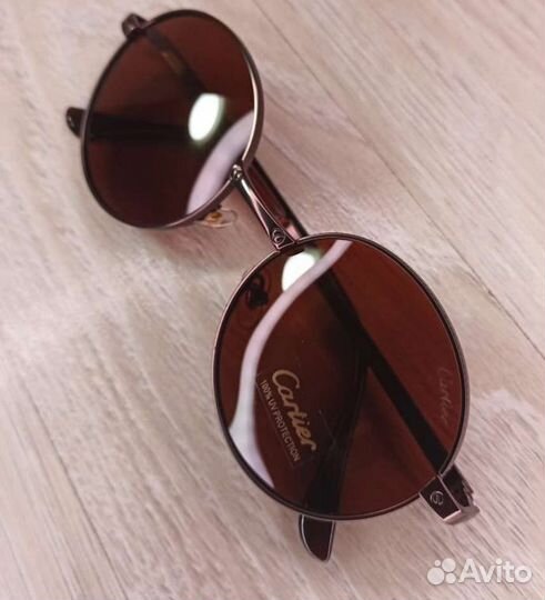 Очки солнцезащитные UV Cartier 8306 коричневые new
