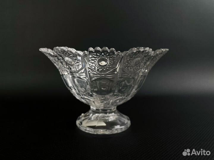 Салатник хрустальный Bohemia 13,5 см новый Чехия