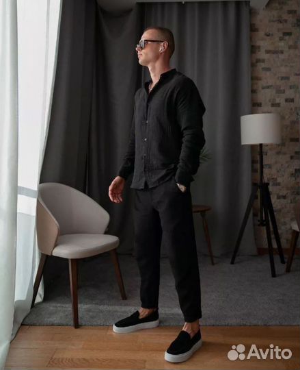 Мужской спортивный костюм хлопок муслин