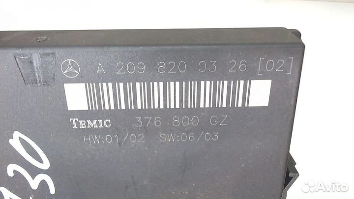 Блок комфорта Mercedes CLK W209, 2003