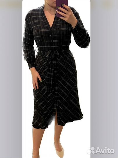 Платье женское черное 44 46 повседневное
