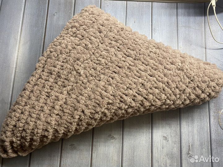 Плед детский вязаный новый