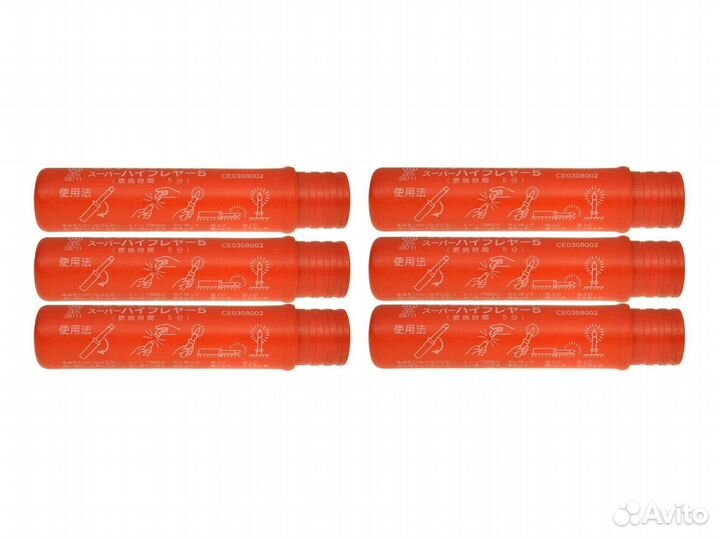 Фальшфейера красного огня (Япония), к-т из 6-ти шт