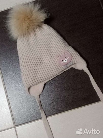 Шапочка зимняя для девочки