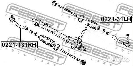 Наконечник рулевой правый 0221T31RH