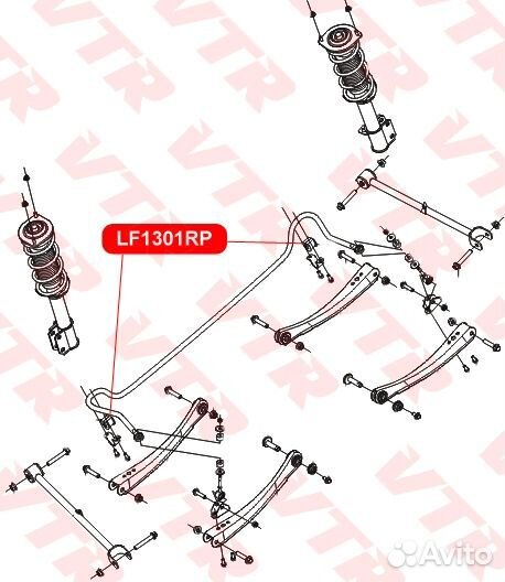 Полиуретановая втулка стабилизатора задней подвеск