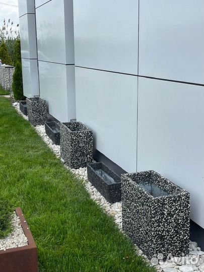 Бетонные кашпо на заказ и в наличии