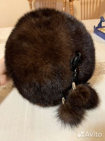 Шапка норковая женская