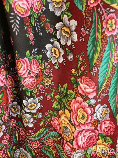 Павловопосадский платок шерсть