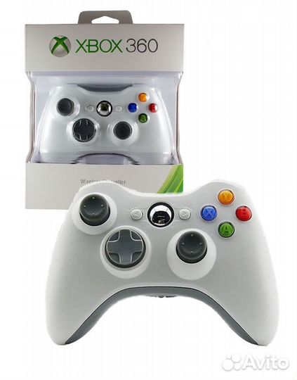 Новый джойстик для xbox 360 белый