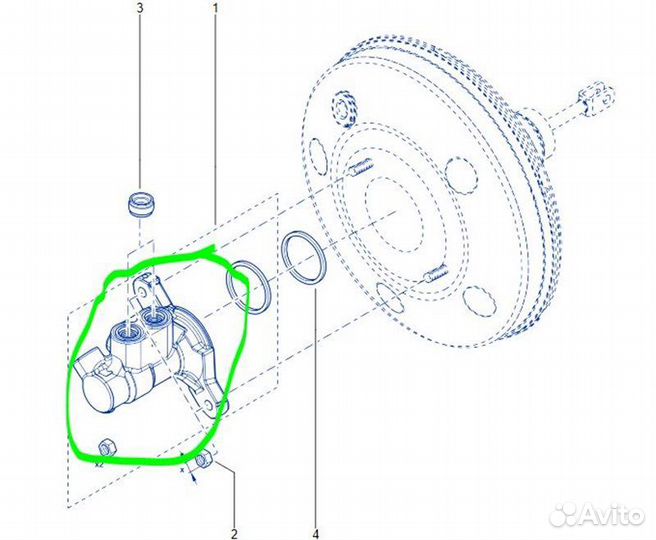 Главный тормозной цилиндр Renault Duster