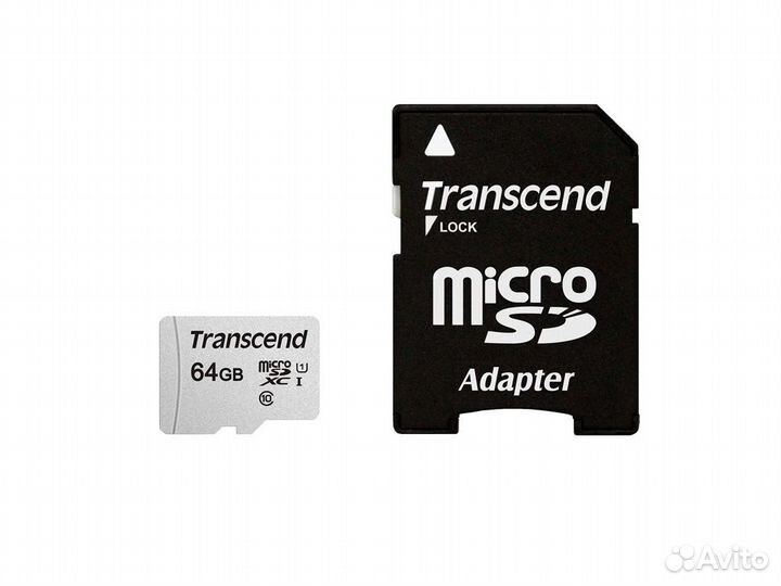 Карта памяти Transcend microsdxc 300S Class 10 UHS