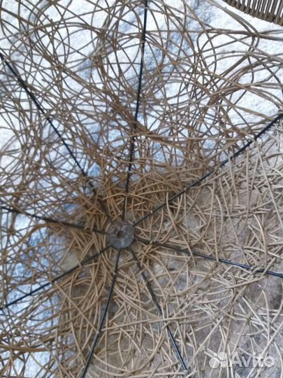 Абажур плетеный