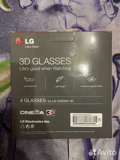 Очки 3D LG cinema