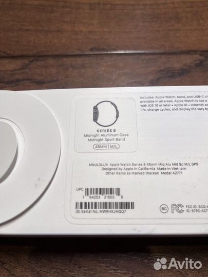 Apple Watch 8 45mm Midnight Aluminum Sport Band