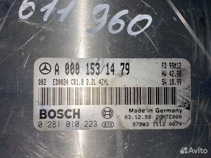 Эбу А0001531479 Mercedes om611 2.2cdi