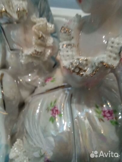 Статуэтка кружевной фарфор Германия