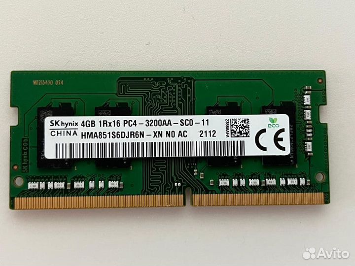 Hynix HMA SO-dimm DDR4 1x4Gb HMA851S6DJR6N-XN