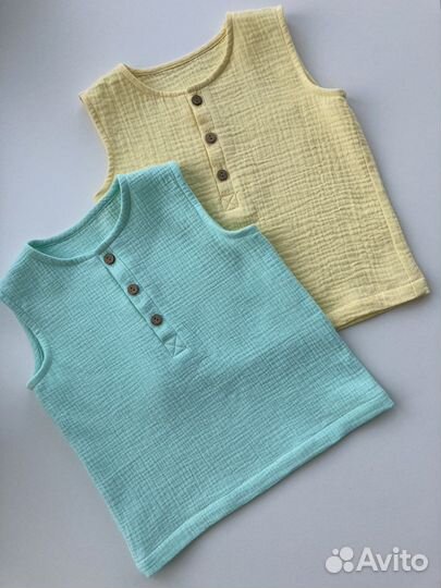 Песочники, Боди, Ромперы, Блумеры из муслина