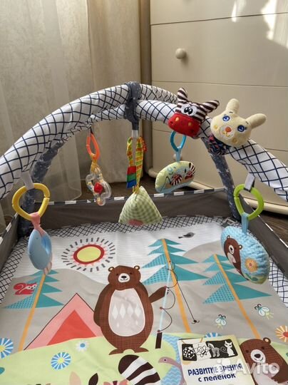 Бронь Развивающий игровой коврик для новорожденных