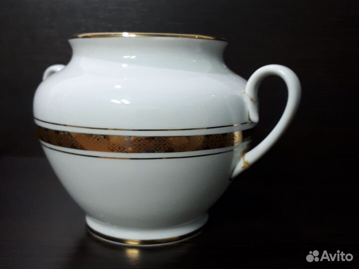 Сахарница лфз золотая лента винтаж