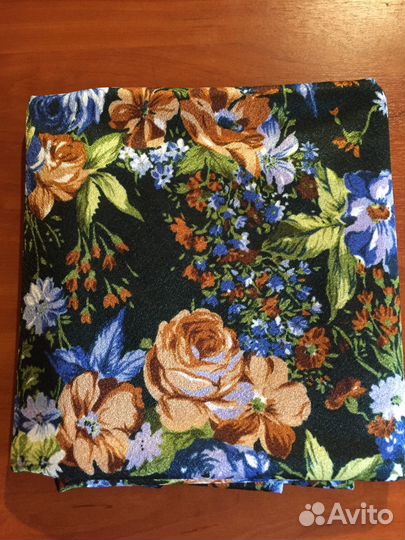 Ткань отрез хлопок и шёлк ацетатный