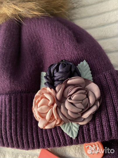 Шапка зимняя для девочки 48 50