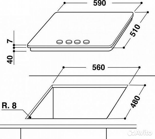 Поверхность whirlpool akr 311 ix