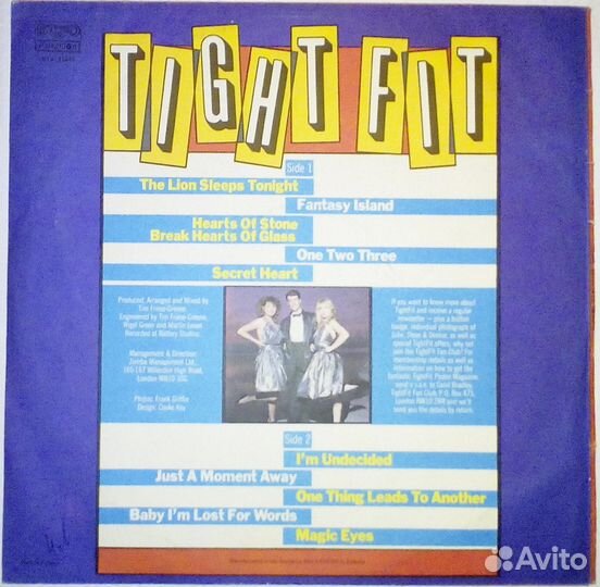Винил Британия Tight Fit поп - музыка