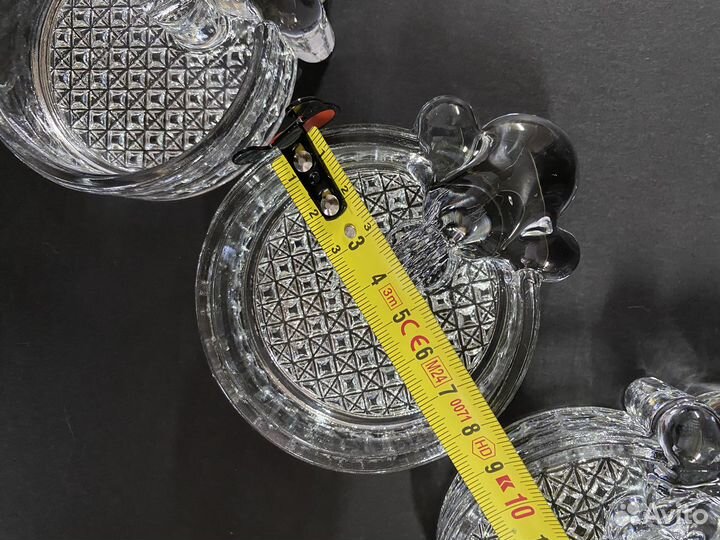 Розетки хрустальные