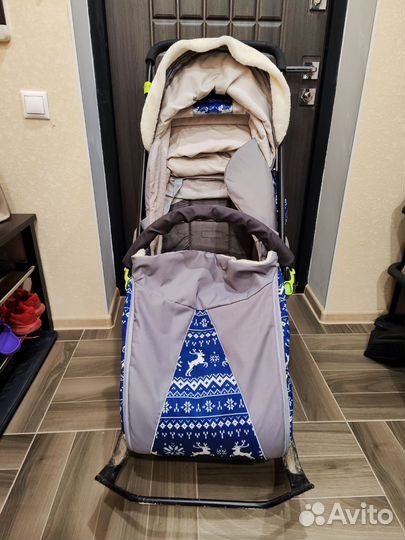 Детские санки коляска