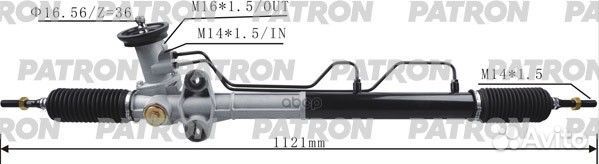 PSG3196 patron Рейка рулевая hyundai: sonata 20