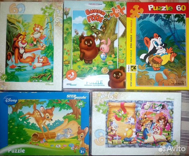 Пазлы крупные 60 деталей