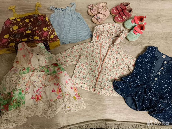 Пакет одежды для девочки 80-86